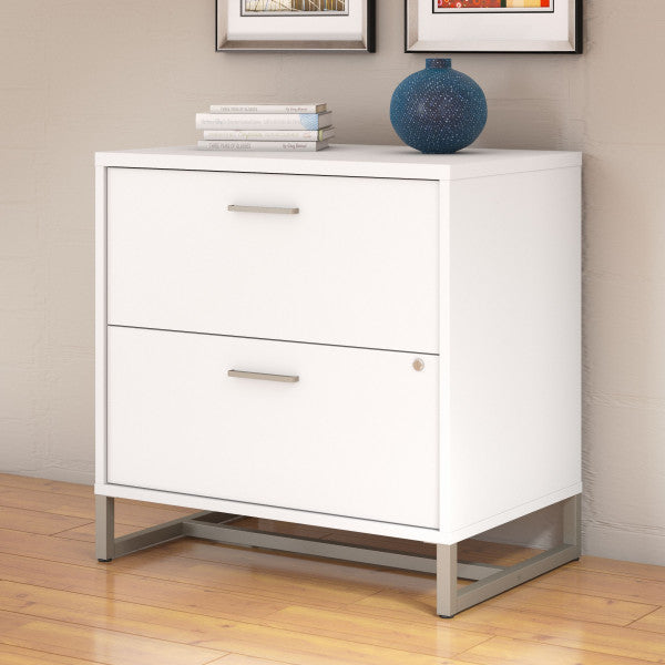 Shop Bush Furniture for you Method 2 Drawer Lateral File Cabinet - Assembled 01 KI70204SU  color white