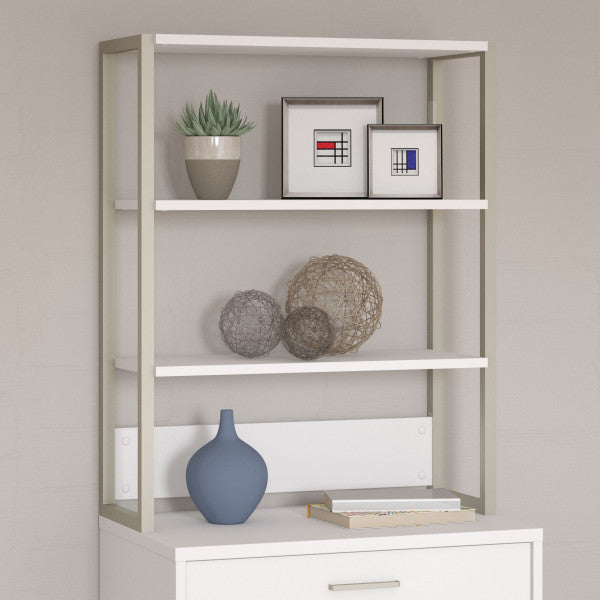 Shop Bush Furniture for you Method Bookcase Hutch 01 KI70206  color white