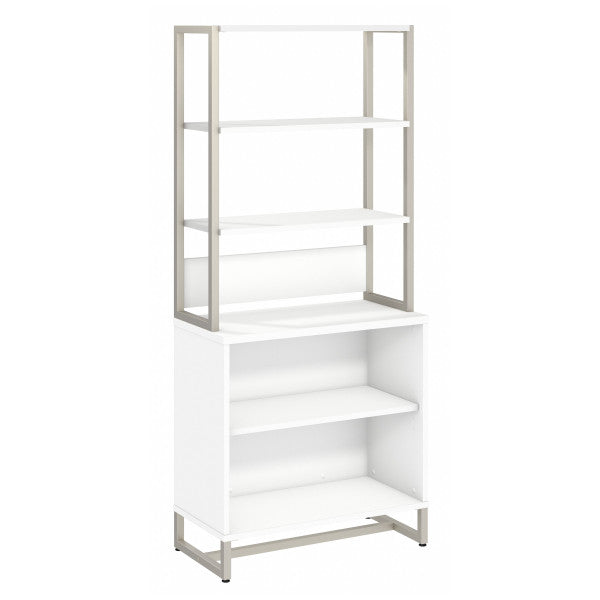 Shop Bush Furniture for you Method Bookcase with Hutch 02 MTH013WH  color white