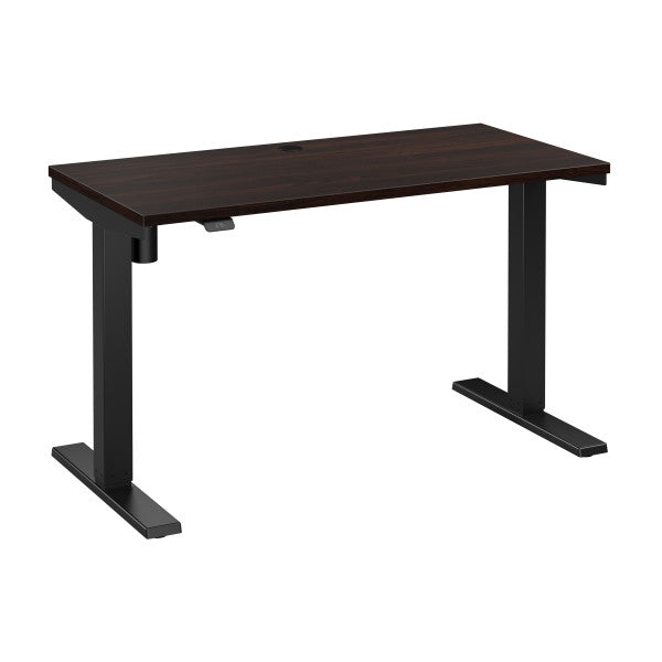 Shop Bush Furniture for you Move 40 Series 48W x 24D Electric Height Adjustable Standing Desk 02 M4S4824BWBK  color black walnut black powder coat