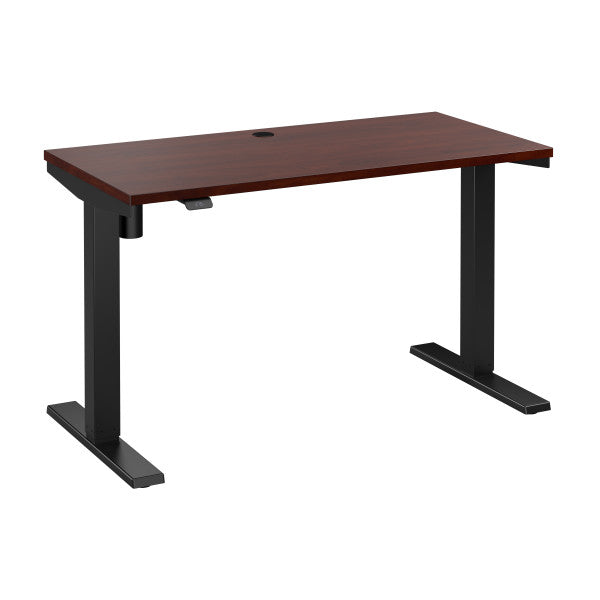 Shop Bush Furniture for you Move 40 Series 48W x 24D Electric Height Adjustable Standing Desk 02 M4S4824HCBK  color hansen cherry black powder coat