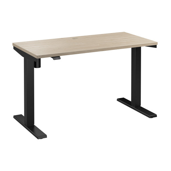 Shop Bush Furniture for you Move 40 Series 48W x 24D Electric Height Adjustable Standing Desk 02 M4S4824NEBK  color natural elm black powder coat