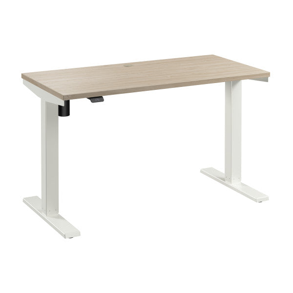 Shop Bush Furniture for you Move 40 Series 48W x 24D Electric Height Adjustable Standing Desk 02 M4S4824NEWK  color natural elm white powder coat