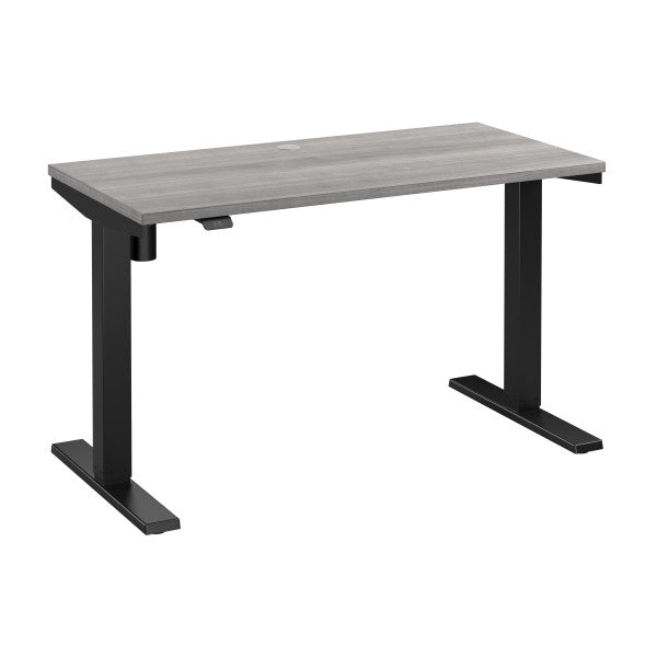 Shop Bush Furniture for you Move 40 Series 48W x 24D Electric Height Adjustable Standing Desk 02 M4S4824PGBK  color platinum gray black powder coat