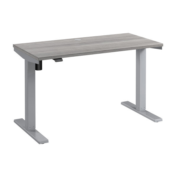 Shop Bush Furniture for you Move 40 Series 48W x 24D Electric Height Adjustable Standing Desk 02 M4S4824PGSK  color platinum gray cool gray metallic