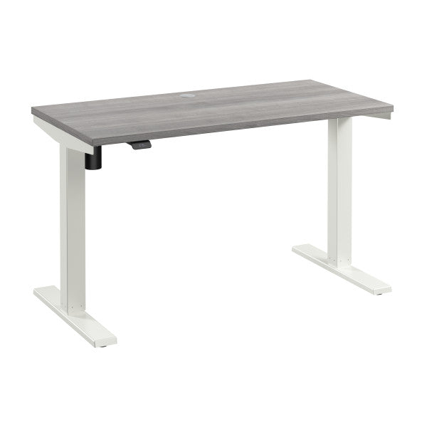 Shop Bush Furniture for you Move 40 Series 48W x 24D Electric Height Adjustable Standing Desk 02 M4S4824PGWK  color platinum gray white powder coat