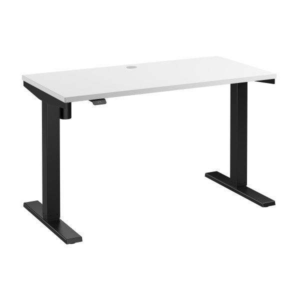 Shop Bush Furniture for you Move 40 Series 48W x 24D Electric Height Adjustable Standing Desk 02 M4S4824WHBK  color white black powder coat