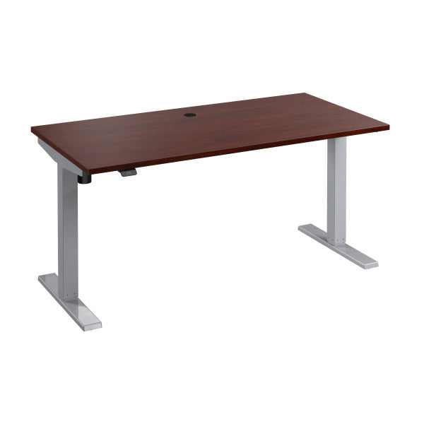 Shop Bush Furniture for you Move 40 Series 60W x 30D Electric Height Adjustable Standing Desk 02 M4S6030HCSK  color hansen cherry cool gray metallic