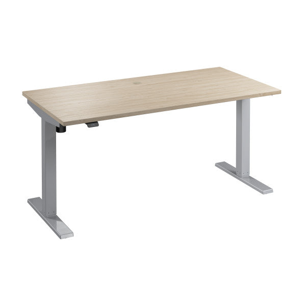 Shop Bush Furniture for you Move 40 Series 60W x 30D Electric Height Adjustable Standing Desk 02 M4S6030NESK  color natural elm cool gray metallic