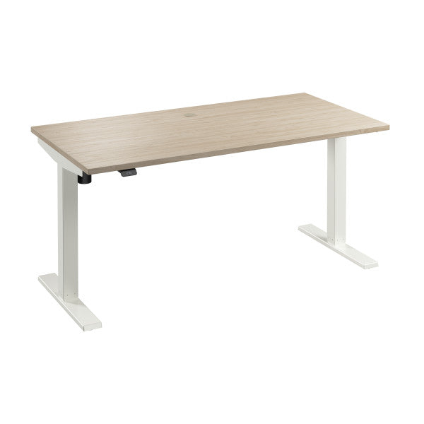 Shop Bush Furniture for you Move 40 Series 60W x 30D Electric Height Adjustable Standing Desk 02 M4S6030NEWK  color natural elm white powder coat