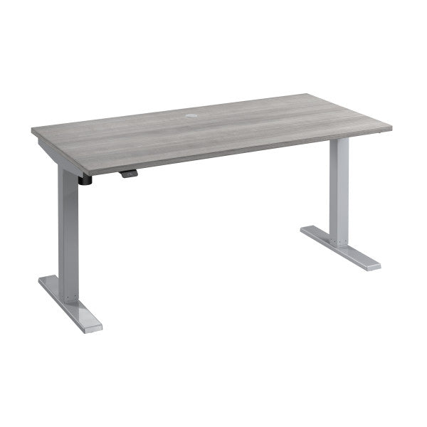 Shop Bush Furniture for you Move 40 Series 60W x 30D Electric Height Adjustable Standing Desk 02 M4S6030PGSK  color platinum gray cool gray metallic