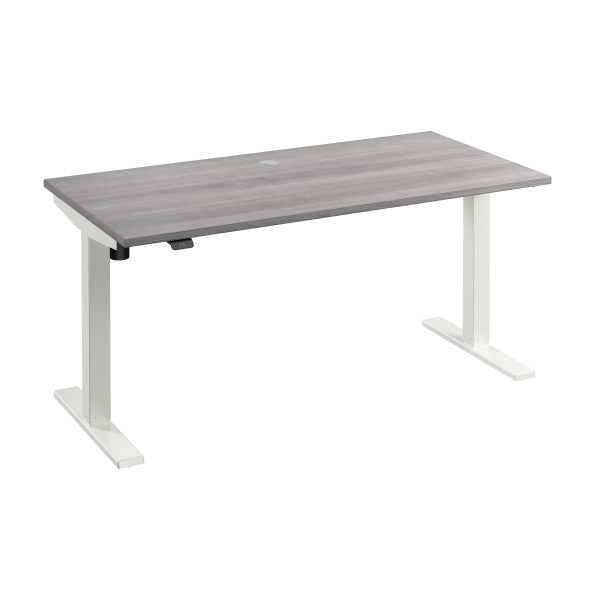 Shop Bush Furniture for you Move 40 Series 60W x 30D Electric Height Adjustable Standing Desk 02 M4S6030PGWK  color platinum gray white powder coat