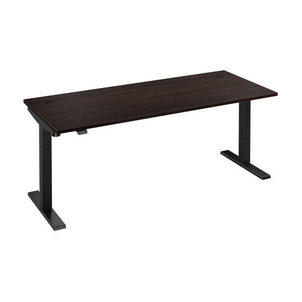 Shop Bush Furniture for you Move 40 Series 72W x 30D Electric Height Adjustable Standing Desk 02 M4S7230BWBK  color black walnut black powder coat