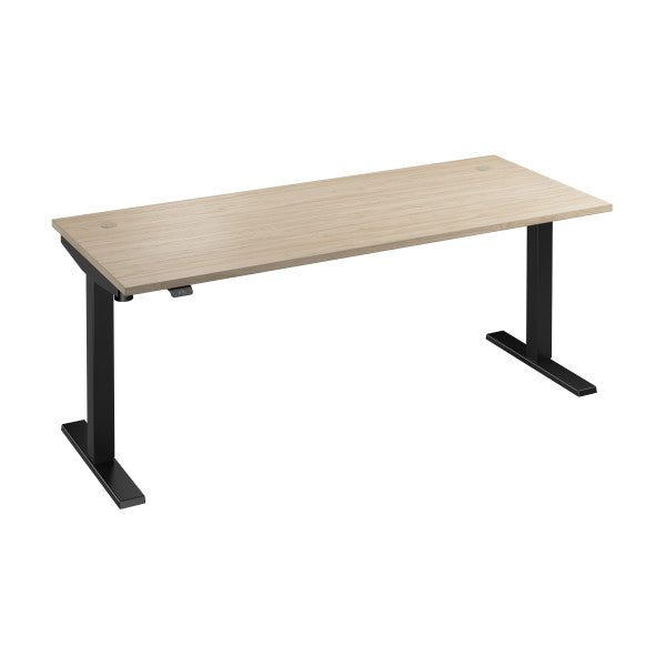 Shop Bush Furniture for you Move 40 Series 72W x 30D Electric Height Adjustable Standing Desk 02 M4S7230NEBK  color natural elm black powder coat