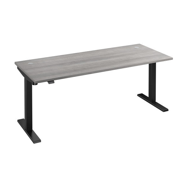 Shop Bush Furniture for you Move 40 Series 72W x 30D Electric Height Adjustable Standing Desk 02 M4S7230PGBK  color platinum gray black powder coat