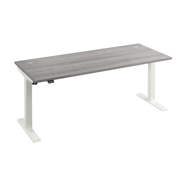 Shop Bush Furniture for you Move 40 Series 72W x 30D Electric Height Adjustable Standing Desk 02 M4S7230PGWK  color platinum gray white powder coat