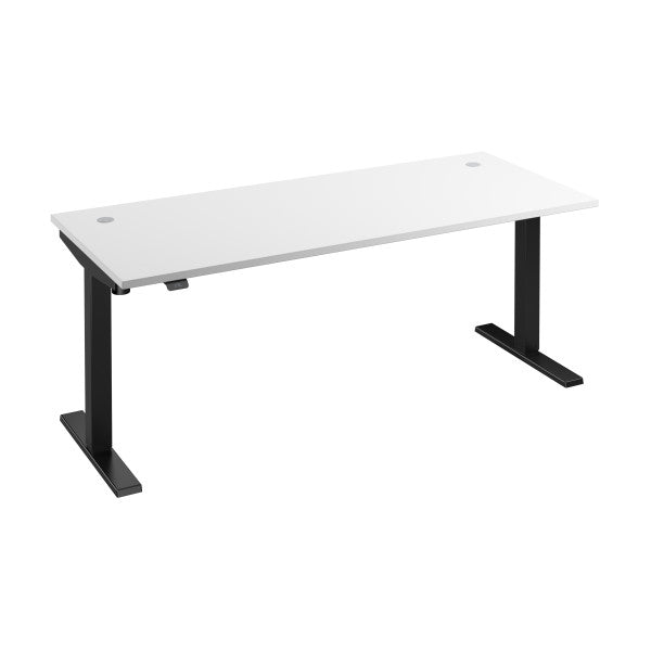 Shop Bush Furniture for you Move 40 Series 72W x 30D Electric Height Adjustable Standing Desk 02 M4S7230WHBK  color white black powder coat