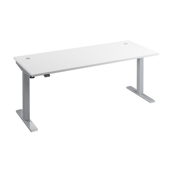 Shop Bush Furniture for you Move 40 Series 72W x 30D Electric Height Adjustable Standing Desk 02 M4S7230WHSK  color white cool gray metallic