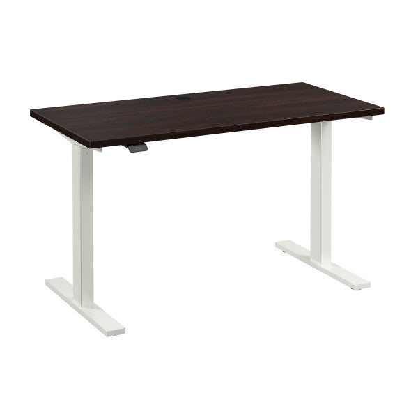 Shop Bush Furniture for you Move 60 Series 48W x 24D Electric Height Adjustable Standing Desk 02 M6S4824BWWK  color black walnut white powder coat