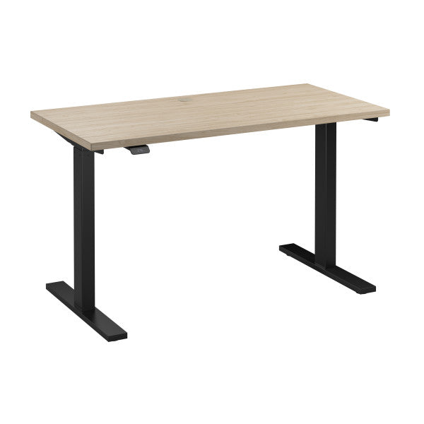 Shop Bush Furniture for you Move 60 Series 48W x 24D Electric Height Adjustable Standing Desk 02 M6S4824NEBK  color natural elm black powder coat