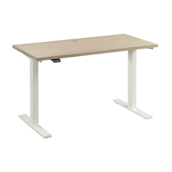 Shop Bush Furniture for you Move 60 Series 48W x 24D Electric Height Adjustable Standing Desk 02 M6S4824NEWK  color natural elm white powder coat