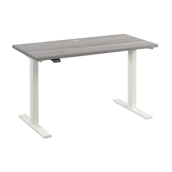 Shop Bush Furniture for you Move 60 Series 48W x 24D Electric Height Adjustable Standing Desk 02 M6S4824PGWK  color platinum gray white powder coat