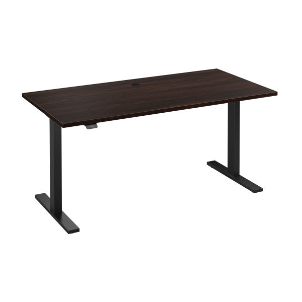 Shop Bush Furniture for you Move 60 Series 60W x 30D Electric Height Adjustable Standing Desk 02 M6S6030BWBK  color black walnut black powder coat