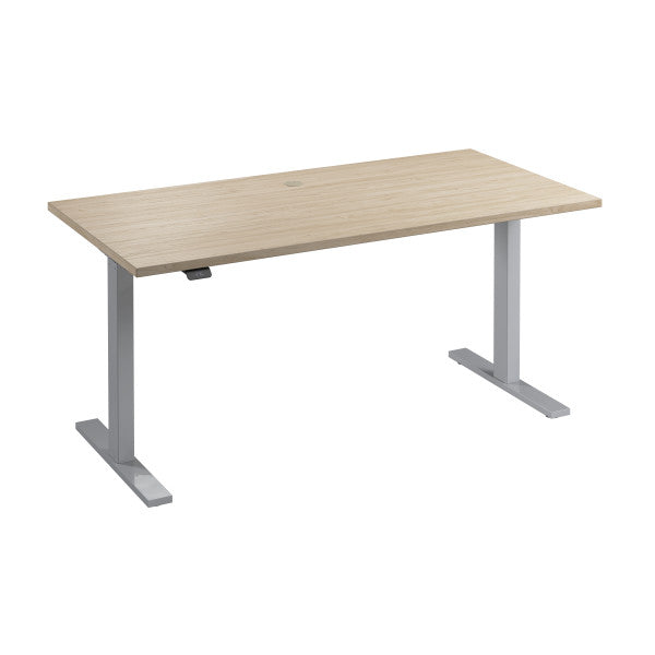 Shop Bush Furniture for you Move 60 Series 60W x 30D Electric Height Adjustable Standing Desk 02 M6S6030NESK  color natural elm cool gray metallic