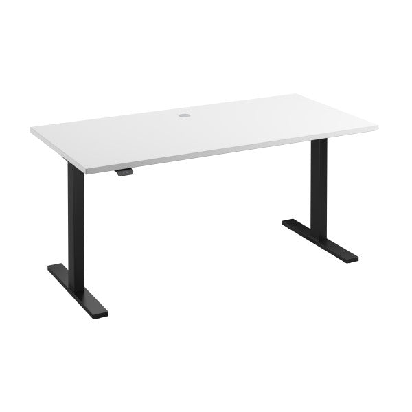 Shop Bush Furniture for you Move 60 Series 60W x 30D Electric Height Adjustable Standing Desk 02 M6S6030WHBK  color white black powder coat