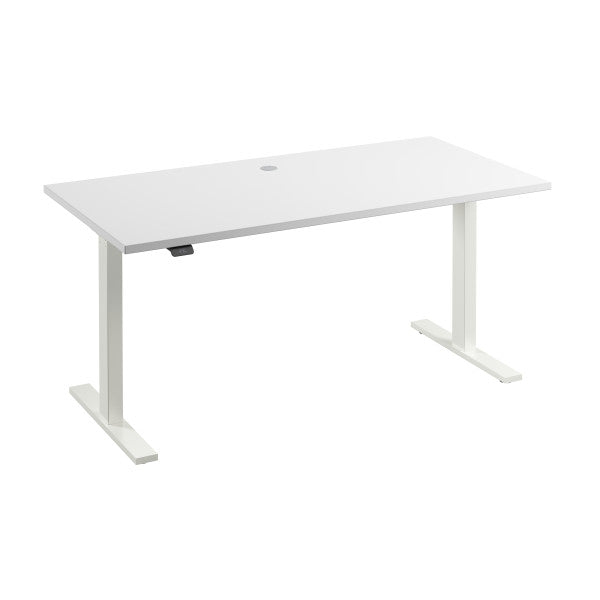 Shop Bush Furniture for you Move 60 Series 60W x 30D Electric Height Adjustable Standing Desk 02 M6S6030WHWK  color white white powder coat