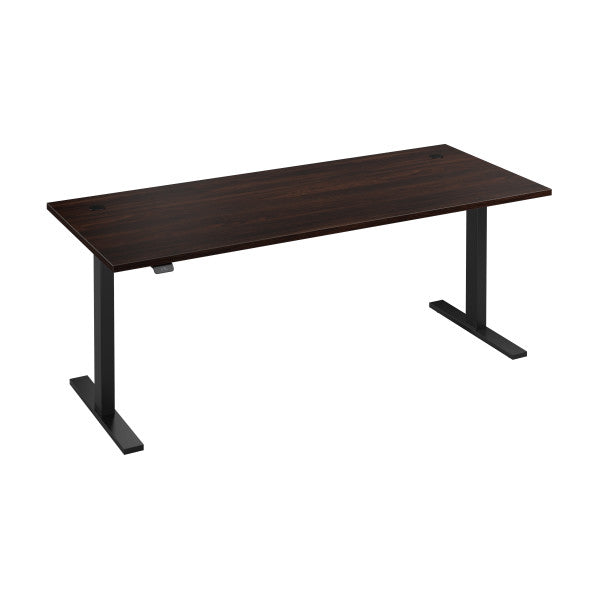 Shop Bush Furniture for you Move 60 Series 72W x 30D Electric Height Adjustable Standing Desk 02 M6S7230BWBK  color black walnut black powder coat