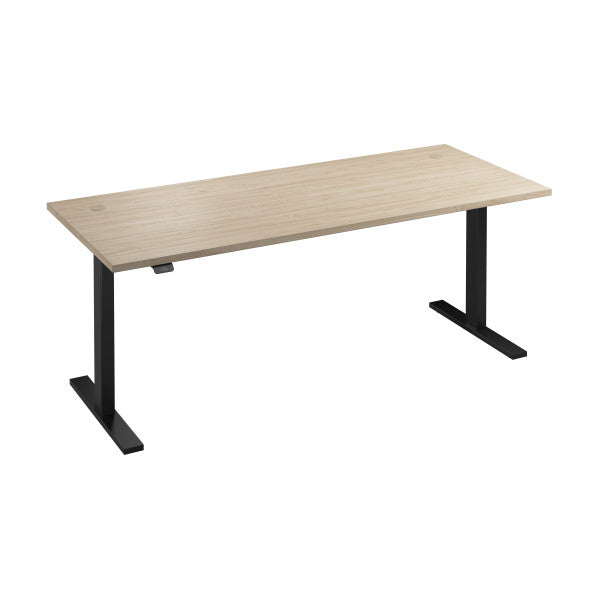 Shop Bush Furniture for you Move 60 Series 72W x 30D Electric Height Adjustable Standing Desk 02 M6S7230NEBK  color natural elm black powder coat