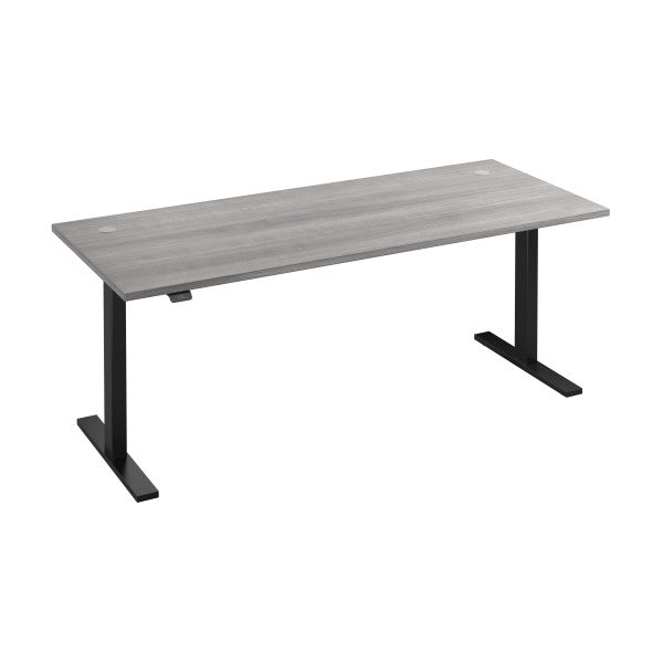 Shop Bush Furniture for you Move 60 Series 72W x 30D Electric Height Adjustable Standing Desk 02 M6S7230PGBK  color platinum gray black powder coat