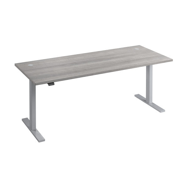 Shop Bush Furniture for you Move 60 Series 72W x 30D Electric Height Adjustable Standing Desk 02 M6S7230PGSK  color platinum gray cool gray metallic