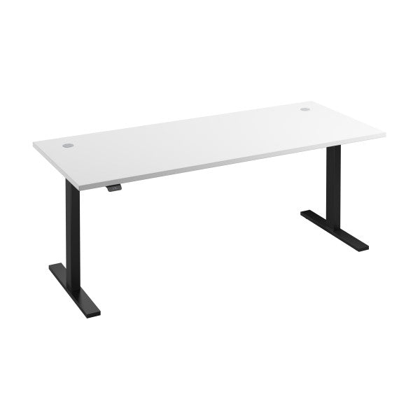 Shop Bush Furniture for you Move 60 Series 72W x 30D Electric Height Adjustable Standing Desk 02 M6S7230WHBK  color white black powder coat