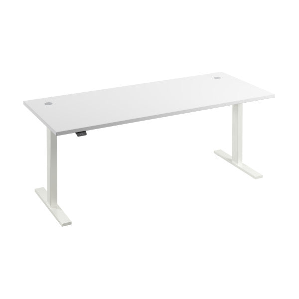 Shop Bush Furniture for you Move 60 Series 72W x 30D Electric Height Adjustable Standing Desk 02 M6S7230WHWK  color white white powder coat