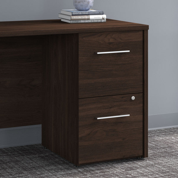 Shop Bush Furniture for you Office 500 16W 2 Drawer File Cabinet - Assembled 01 OFF216BWSU  color black walnut