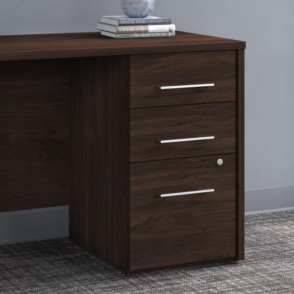 Shop Bush Furniture for you Office 500 16W 3 Drawer File Cabinet - Assembled 01 OFF116BWSU  color black walnut