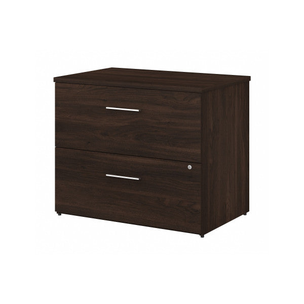 Shop Bush Furniture for you Office 500 36W 2 Drawer Lateral File Cabinet - Assembled 02 OFF136BWSU  color black walnut