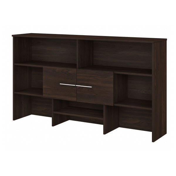 Shop Bush Furniture for you Office 500 72W Desk Hutch 02 OFH172BWK  color black walnut