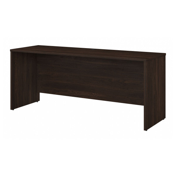 Shop Bush Furniture for you Office 500 72W x 24D Credenza Desk 02 OFD272BW  color black walnut