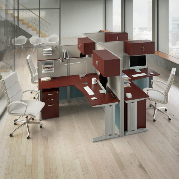 Shop Bush Furniture for you Office in an Hour 3 Drawer Mobile File Cabinet 05 WC36453-03  color hansen cherry