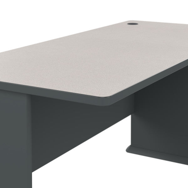 Shop Bush Furniture for you Series A 60W Desk 08 WC8460A  color slate white spectrum