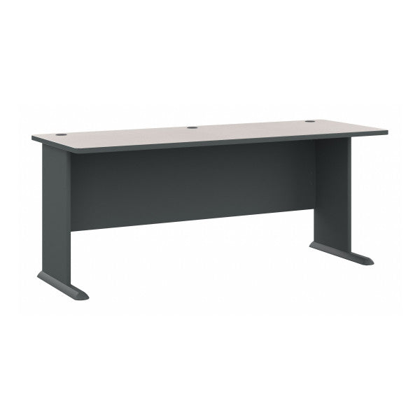 Shop Bush Furniture for you Series A 72W Desk 02 WC84872  color slate white spectrum