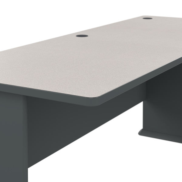 Shop Bush Furniture for you Series A 72W Desk 08 WC84872  color slate white spectrum