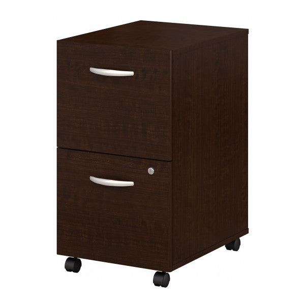 Shop Bush Furniture for you Series C 2 Drawer Mobile File Cabinet - Assembled 02 WC12952SU  color mocha cherry