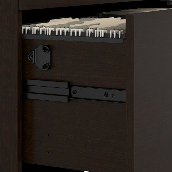 Shop Bush Furniture for you Series C 36W 2 Drawer Lateral File Cabinet 09 WC12954C  color mocha cherry