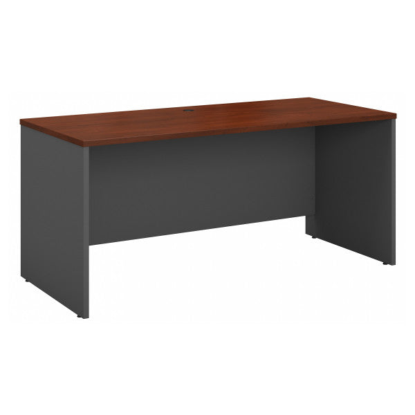 Shop Bush Furniture for you Series C 60W x 24D Credenza Desk 02 WC24461  color hansen cherry graphite gray