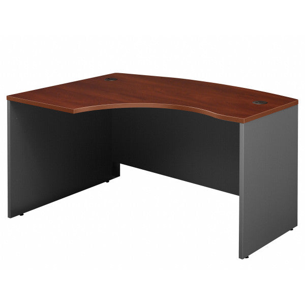 Shop Bush Furniture for you Series C 60W x 43D Left Handed L Bow Desk 02 WC24433  color hansen cherry graphite gray