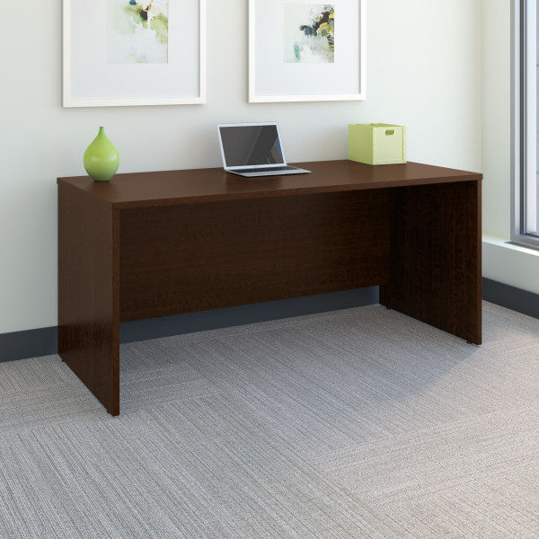 Shop Bush Furniture for you Series C 66W x 30D Office Desk 01 WC12942A  color mocha cherry